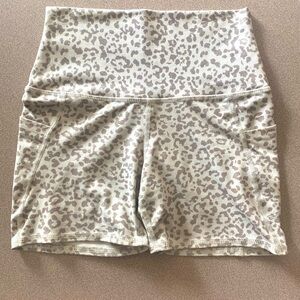 Cheetah print bike shorts (small)